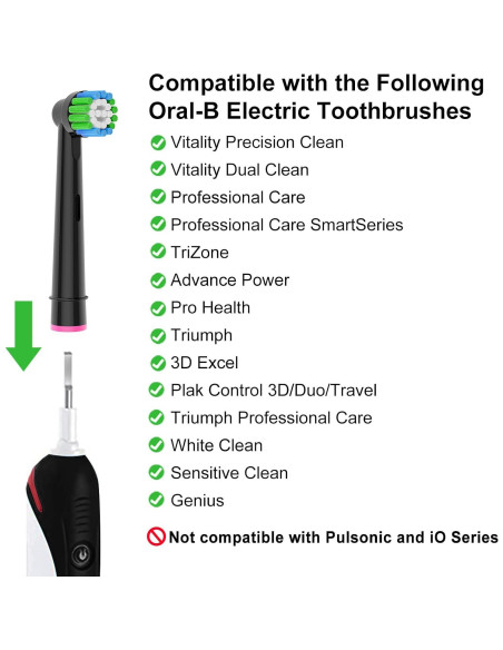 Cabezas de cepillo de dientes Oral-B Braun 8 unidades recambio