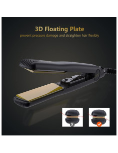 Plancha de Cerámica 2 en 1 DAN Technology Oro 500F 2