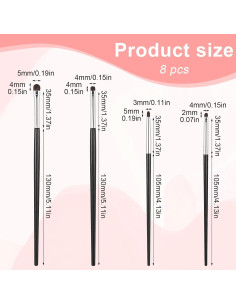 Juego de 8 Brochas de Maquillaje para Ojos FdcZeyxior 2