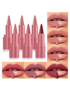 Set de Labios 6Pcs BestLand - Lápiz Labial y Barra Ombre Mate
