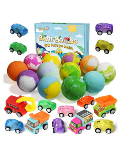 Set de 9 Bombas de Baño Santrela con Juguetes Sorpresa