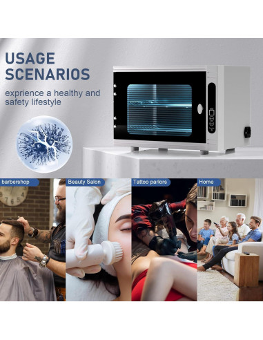 Máquina de Limpieza UV para Herramientas de Uñas Geisofu 10L