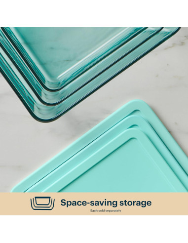 Contenedor de Almacenamiento de Vidrio Pyrex 11 Tazas Rectangular