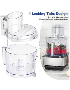 Cubierta de Tazón IHOUMEX DFP-14NWBCT1 4 Pestañas Bloqueo 2