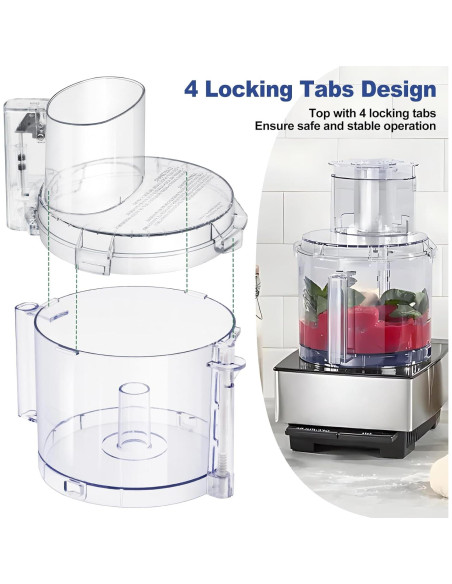 Cubierta de Tazón IHOUMEX DFP-14NWBCT1 4 Pestañas Bloqueo