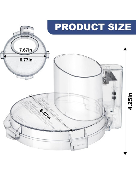 Cubierta de Tazón IHOUMEX DFP-14NWBCT1 4 Pestañas Bloqueo