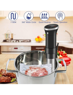 Circulador Térmico Sous Vide Fityou 1100W Control Táctil 2