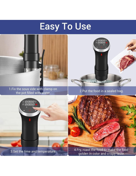 Circulador Térmico Sous Vide Fityou 1100W Control Táctil