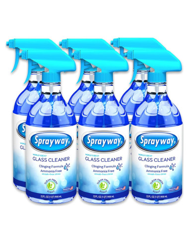 Limpiador de Vidrios Sprayway 0.95L Paquete de 6 Sin Amoníaco