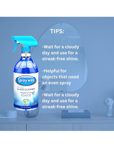 Limpiador de Vidrios Sprayway 0.95L Paquete de 6 Sin Amoníaco