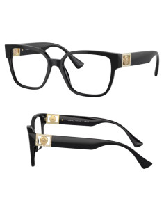 Gafas No Polarizadas Versace VE3329B para Mujeres - Acetato Negro