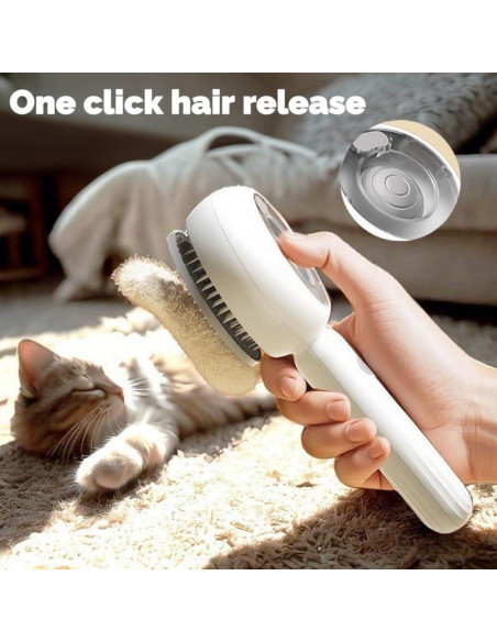 Cepillo de vapor para mascotas ZHAOGIEBOND marrón 3 en 1