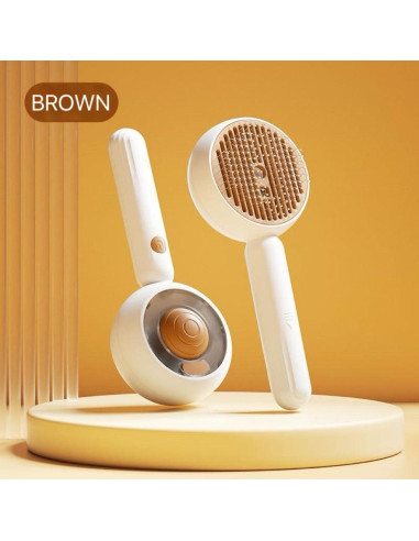 Cepillo de vapor para mascotas ZHAOGIEBOND marrón 3 en 1