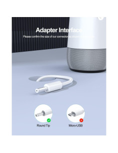 Cable de Alimentación 15W Pwept para Google Home Hub y Nest Hub 2