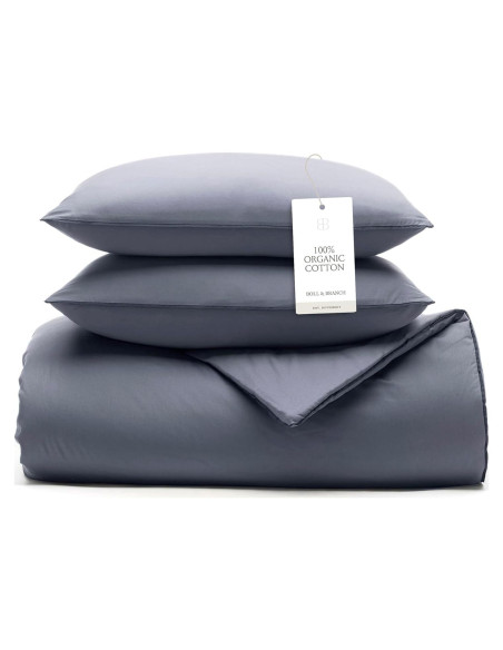 Conjunto de Edredón Doble Reina BOLL & BRANCH 100% Algodón Orgánico Mineral Conjunto de Edredón Doble Reina BOLL & BRANCH 100% Algodón Orgánico Mineral