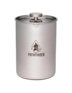 Prensa Francesa Pathfinder 1.42L Acero Inoxidable para Camping
