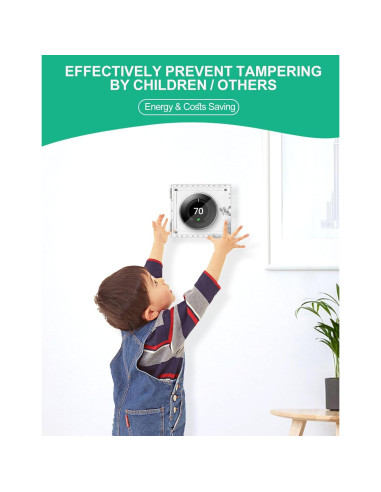 Caja de bloqueo para termostato Upifen 5x5x2 cm con llave