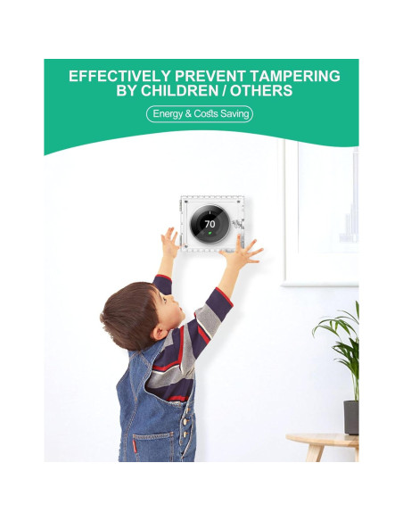 Caja de bloqueo para termostato Upifen 5x5x2 cm con llave