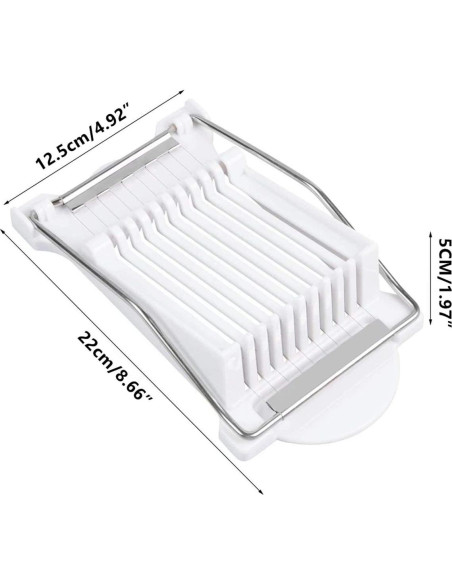 Cortador de Alimentos Blandos Anzline - Acero Inoxidable 10 Cuerdas Cortador de Alimentos Blandos Anzline - Acero Inoxidable 10 Cuerdas