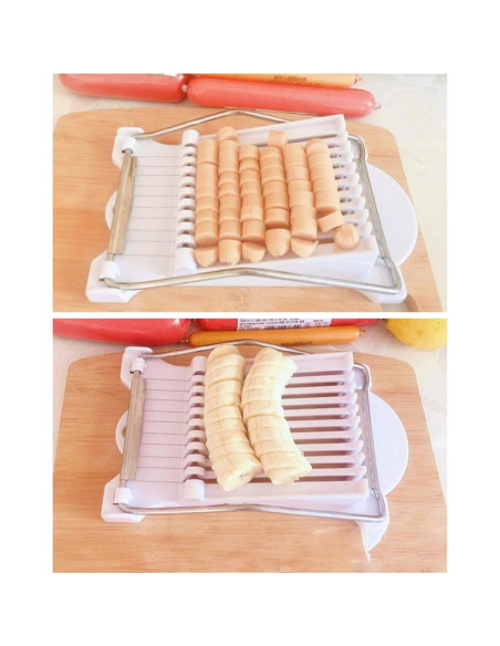 Cortador de Alimentos Blandos Anzline - Acero Inoxidable 10 Cuerdas Cortador de Alimentos Blandos Anzline - Acero Inoxidable 10 Cuerdas