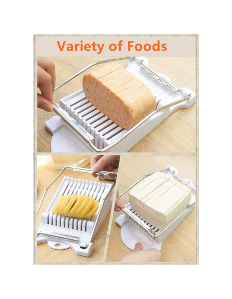 Cortador de Alimentos Blandos Anzline - Acero Inoxidable 10 Cuerdas Cortador de Alimentos Blandos Anzline - Acero Inoxidable 10 Cuerdas