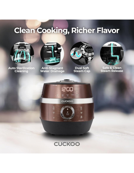 Olla Arrocera de Presión CUCKOO CRP-JHR0609F 6 Tazas Inducción
