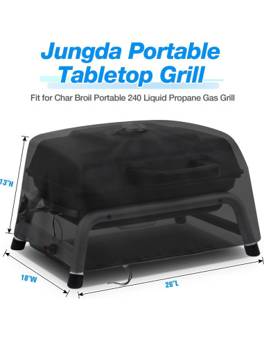 Cubierta de Parrilla de Mesa Jungda 66x46x33cm Impermeable