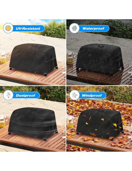 Cubierta de Parrilla de Mesa Jungda 66x46x33cm Impermeable Cubierta de Parrilla de Mesa Jungda 66x46x33cm Impermeable