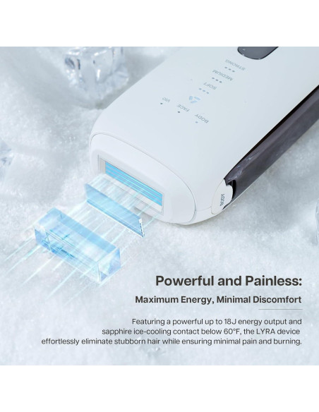 Dispositivo IPL LYRA para Eliminación de Vello - Enfriamiento Zafiro