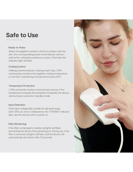 Dispositivo IPL LYRA para Eliminación de Vello - Enfriamiento Zafiro