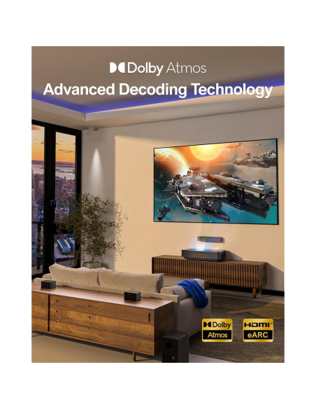 Barra de Sonido 5.1 ULTIMEA Poseidon D60 con Dolby Atmos 410W Barra de Sonido 5.1 ULTIMEA Poseidon D60 con Dolby Atmos 410W