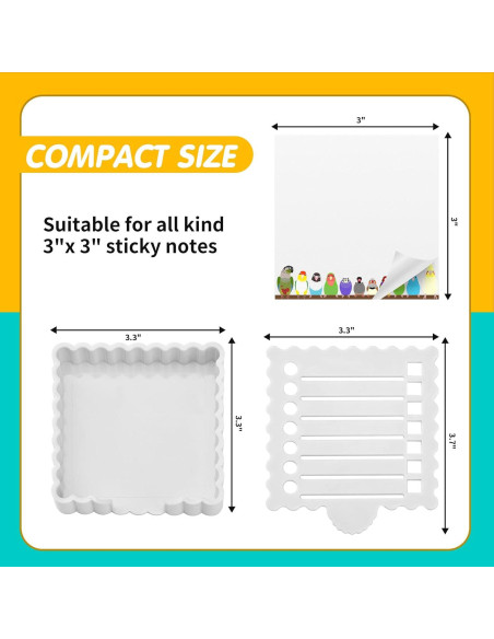 Soporte para Notas Adhesivas Litacimi Blanco Compacto