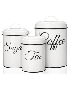 Juego de 3 Tarros de Cocina ChicHabitat - Almacenamiento Hermético 4.32L