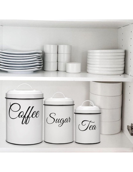 Juego de 3 Tarros de Cocina ChicHabitat - Almacenamiento Hermético 4.32L