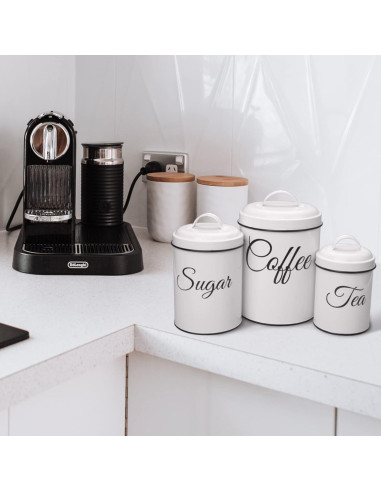 Juego de 3 Tarros de Cocina ChicHabitat - Almacenamiento Hermético 4.32L