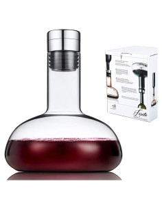 Decantador de vino SJZQ 1.5L con tapa de acero inoxidable