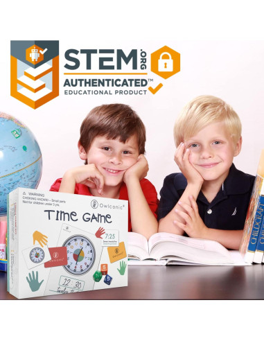 Juego Didáctico de Tiempo OWLCONIC - 128 Piezas para Niños