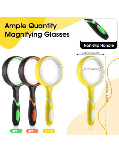 12 Lupas de Lectura Dimeho 10X Antideslizantes 50 mm 2