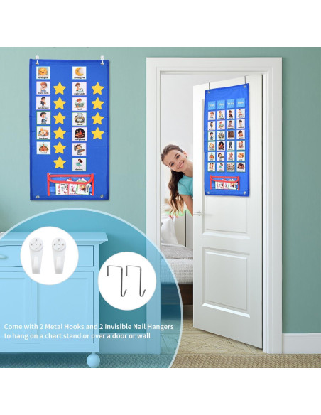 Horario Visual para Niños SYCYKA 67.5x37cm con 96 Tarjetas Horario Visual para Niños SYCYKA 67.5x37cm con 96 Tarjetas