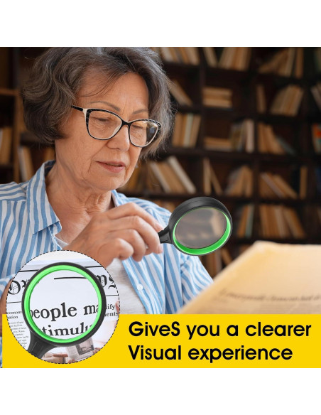 12 Lupas de Lectura Dimeho 10X Antideslizantes 50 mm