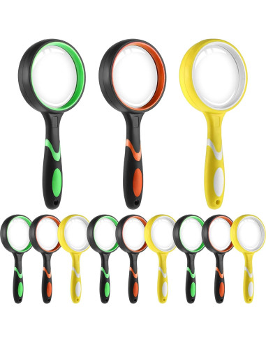 12 Lupas de Lectura Dimeho 10X Antideslizantes 50 mm