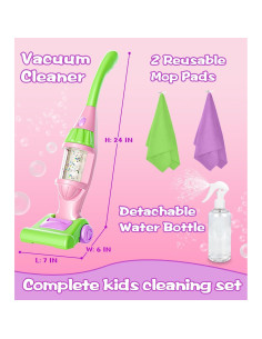 Aspiradora de Juguete BOIMOES con Sonidos y Luces - 3 a 5 Años 2