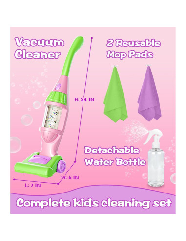 Aspiradora de Juguete BOIMOES con Sonidos y Luces - 3 a 5 Años