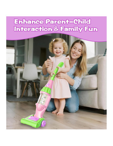 Aspiradora de Juguete BOIMOES con Sonidos y Luces - 3 a 5 Años