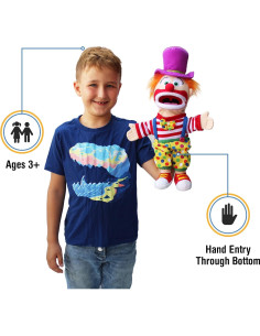 Títere de Mano Payaso Silly Puppets 35.56 cm Alta Calidad 2