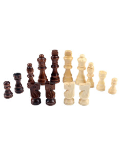 Piezas de Ajedrez de Madera Ziphia 32 Piezas Estándar 7.87 cm