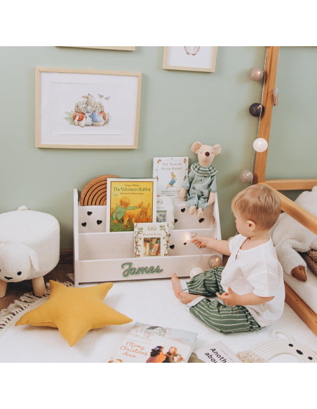 Estantería Montessori Personalizada de Madera para Niños