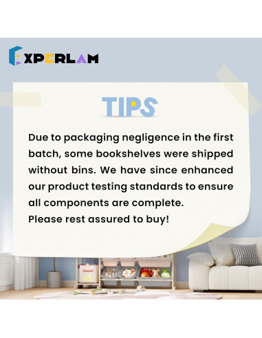 Organizador de Juguetes EXPERLAM con 3 Estantes y 12 Contenedores