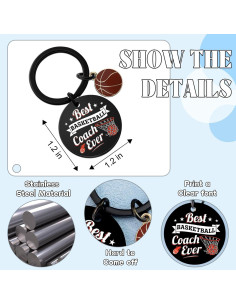 Llavero para Entrenador de Baloncesto Yoxiumi - Regalo Único 2
