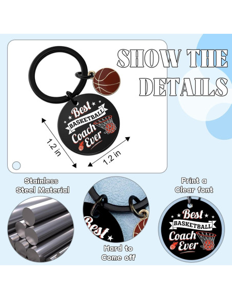 Llavero para Entrenador de Baloncesto Yoxiumi - Regalo Único